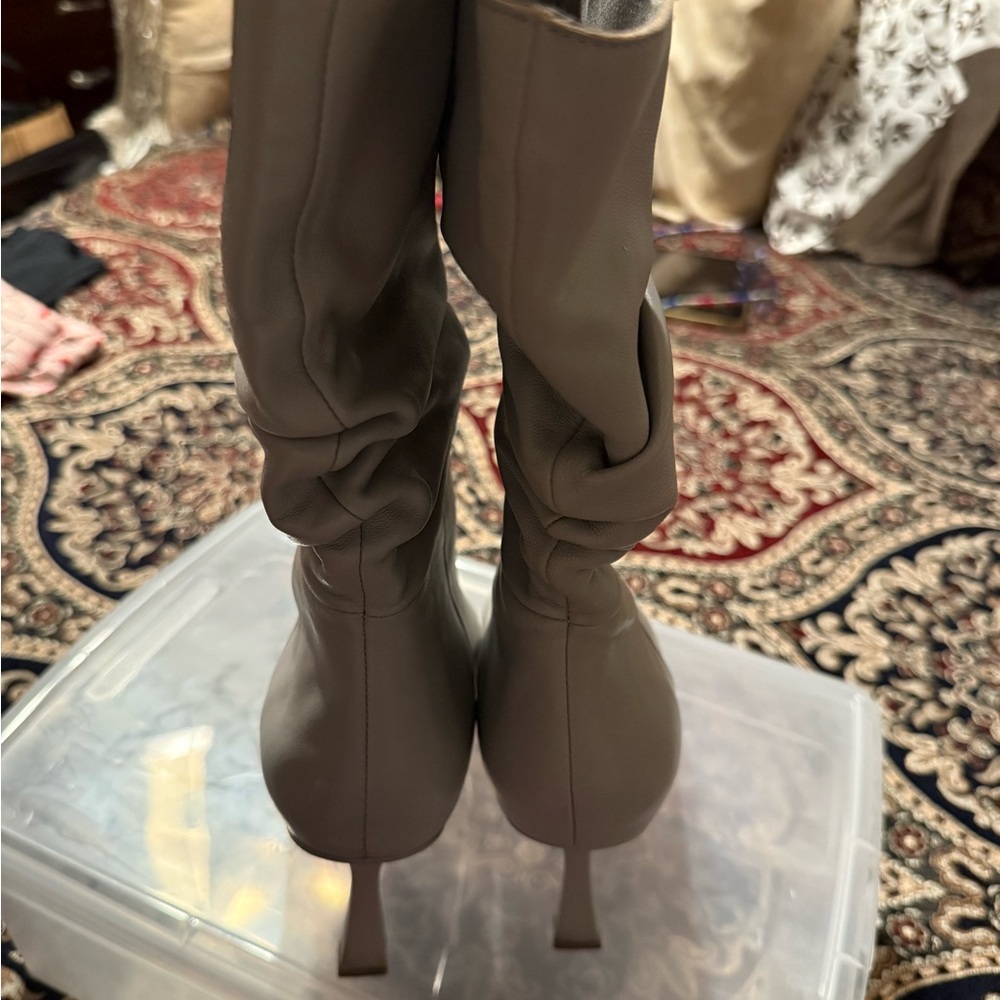 Steve Madden Gray Heeled Boots
